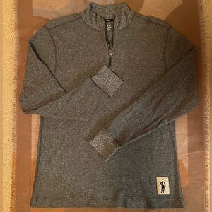 NWOT Jockey Charcoal Gray 1/4 zip men’s pullover long sleeve, XL